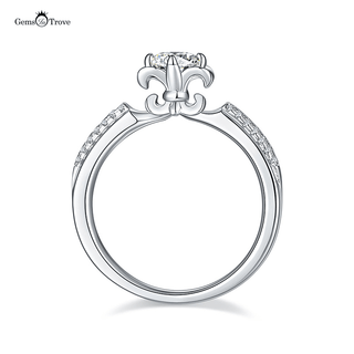 Floral Shape Moissanite Diamond ring