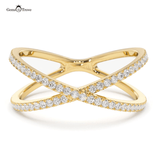 Luxurious Crossover Diamond Ring