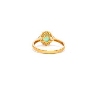 AquaVerde Trilo Emerald Ring