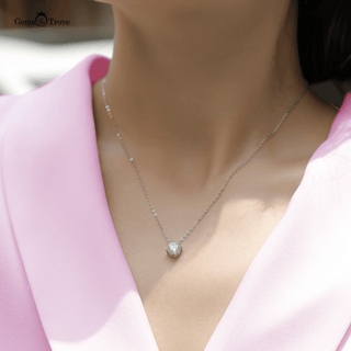 1ct Moissanite Pendant Necklace