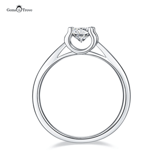 Classic oxhead Moissanite ring