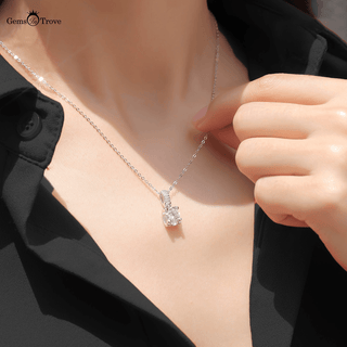 Moissanite Solitaire Necklace