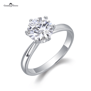 Elegant Solitaire Moissanite Ring