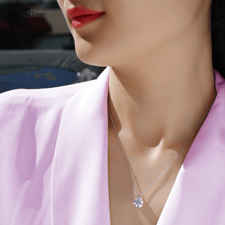 Elegant Moissanite Solitaire Pendant