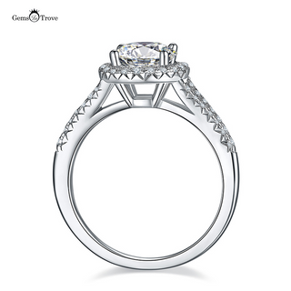 Herringbone Hollow Moissanite Diamond Ring