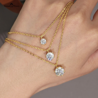 6-Prong Moissanite Necklace