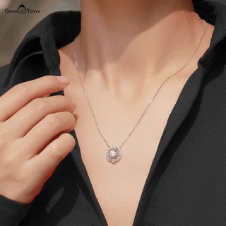 Ideal Cut Moissanite Diamond Pendant