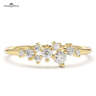 Elegant Diamond Cluster Ring