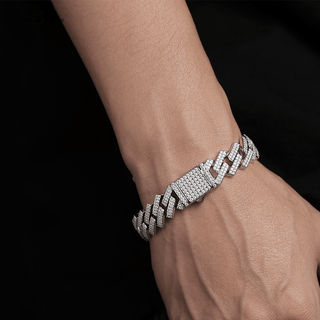 Moissanite Cuban Link Bracelet