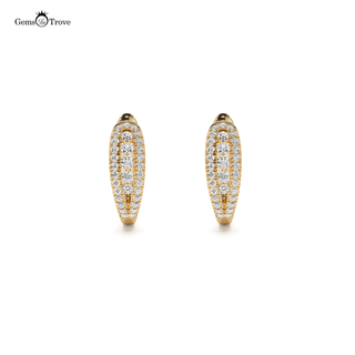 Dazzling Diamond Encrusted Hoops