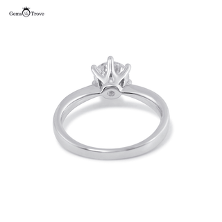 Crown Edge Moissanite Diamond ring