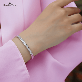 Princess Moissanite Tennis Bracelet