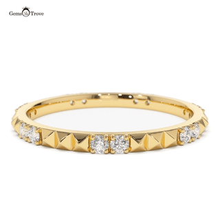 Pyramid Design Diamond Ring