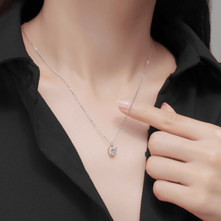 Heart Cut Moissanite Necklace