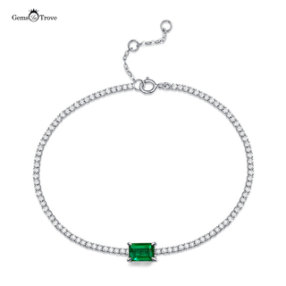Emerald Tennis Bracelet Lab-Grown
