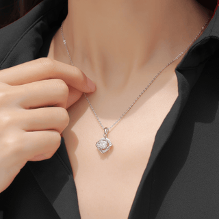 Moissanite diamond Solitaire Necklace