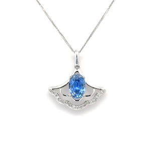 Classic Oval Sapphire Pendant