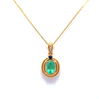 Celeste Verde Emerald Pendant
