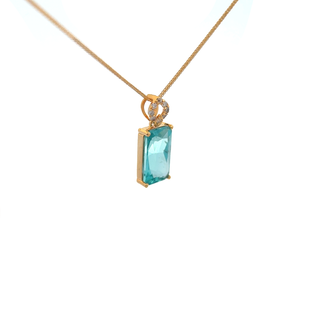 Apatite Petite Column Pendant