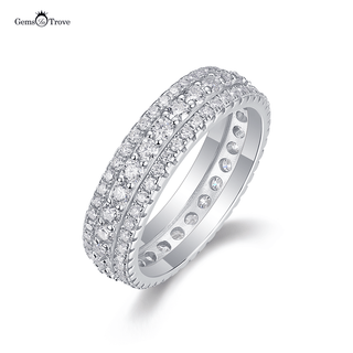 Shimmering Moissanite Infinity Band