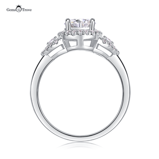 Radiant Moissanite Love Ring