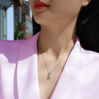 Trio of Light Moissanite Pendant