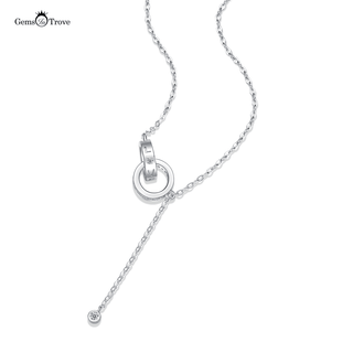 Moissanite dropper necklace