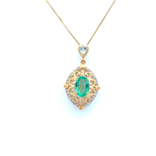 Emerald Belle Cascade Pendant
