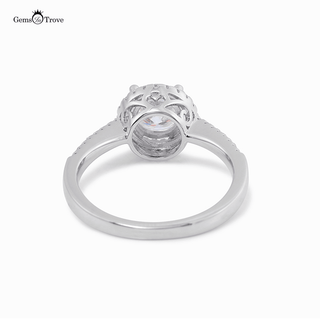 Giant Shiny Moissanite Diamond Ring