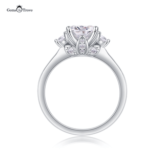 Concealed Brilliance Moissanite Ring