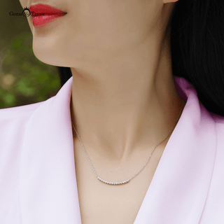 Smile Moissanite Bezel Pendant