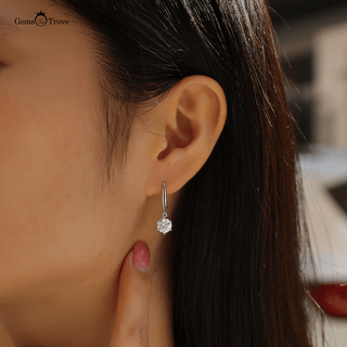 Brilliant Moissanite Drop Earrings