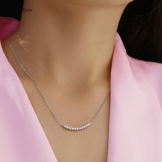 Elegant Moissanite Silver Pendant