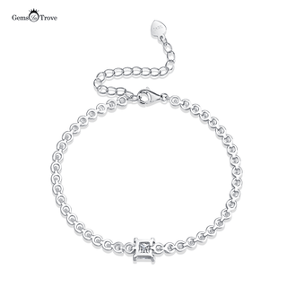 Princess Moissanite Diamond Tennis Bracelet