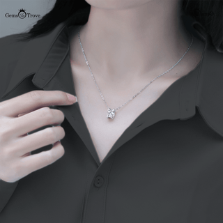 Four Claw Moissanite Necklace