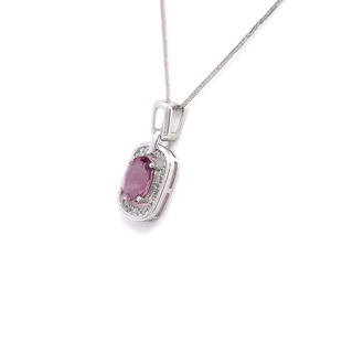 Oval Pink Spinel Classic Pendant