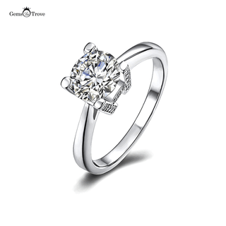 High tower itter H moissanite ring