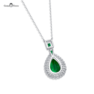 Emerald Pear Trio of Emeralds