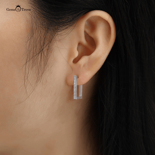 Ethereal Moissanite Hoops