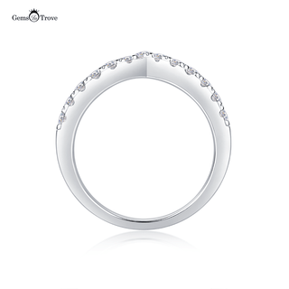 Ribbon Design Moissanite Band