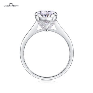 Elegant Pear Moissanite Solitaire Ring