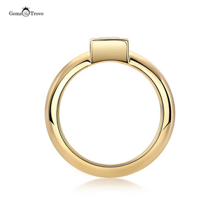 Cathedral Princess Cut Moissanite Band