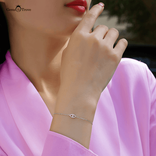 Moissanite Evil Eye Protection Bracelet