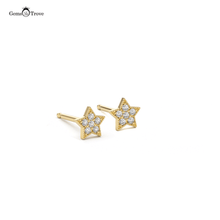 Elegant Star Diamond Earrings