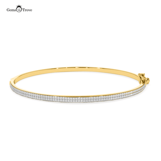 Half Eternity Diamond Bangle