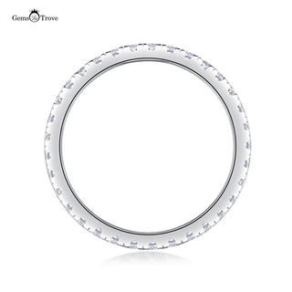 Radiant Moissanite Eternity Anello