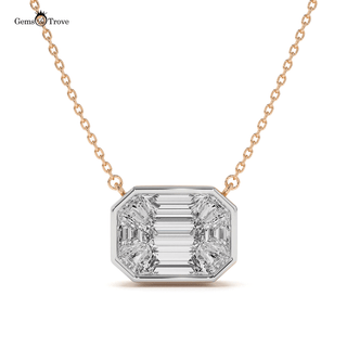 Illusion Diamond Gold Pendant