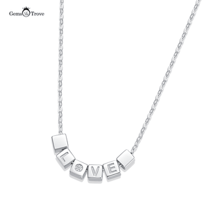 Love cube Moissanite Necklace