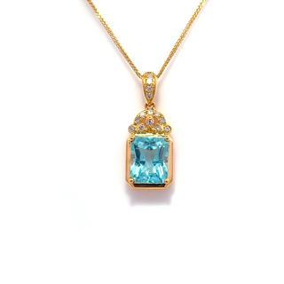Apatite Vintage Frame Pendant