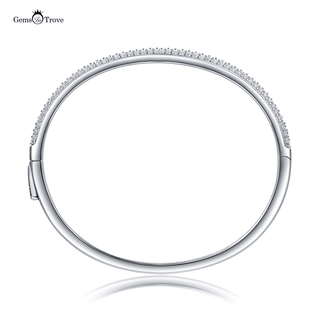 Stunning Moissanite Cuff Bangle